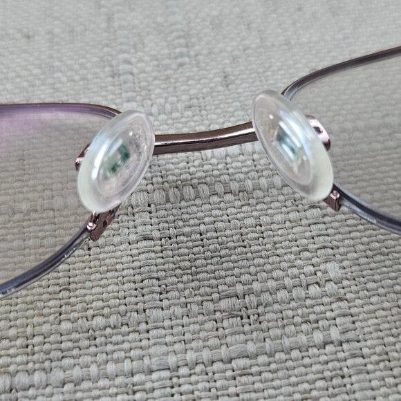 Bebe Women Glasses Frame Shiny Rose Gold Half Rim Eye Wear BB5107 Over The Top - Picture 11 of 13